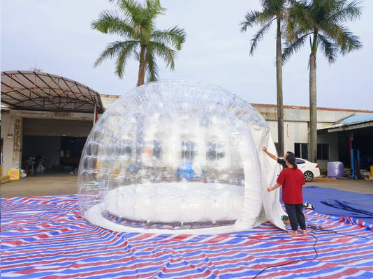 Maison à bulles gonflables transparentes pour les activités de camping en famille
