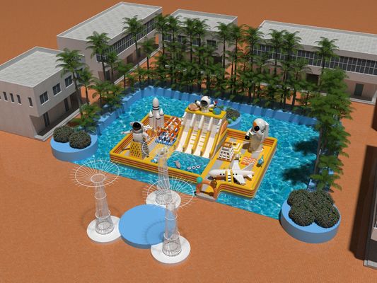 Parcs aquatiques commerciaux pour étrangers Châteaux gonflables à vendre