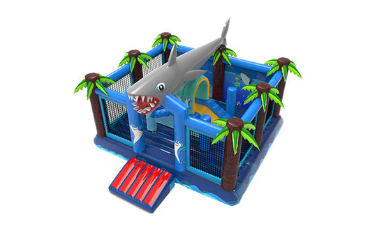 Attaque de requin gonflable maison de saut enfants château de saut