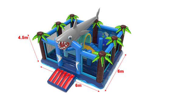 Attaque de requin gonflable maison de saut enfants château de saut