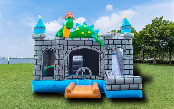 Château gonflable à saut de dinosaure avec trampoline pour enfants