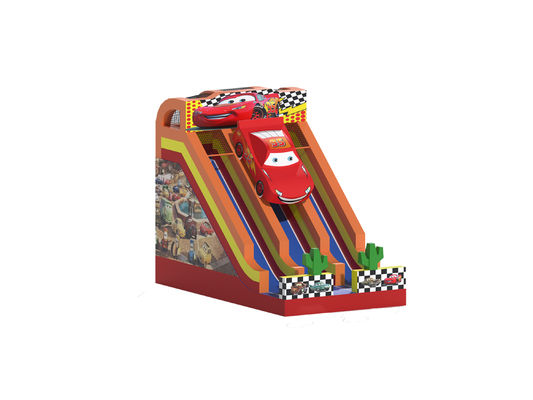 Thème voiture de course, diapositives gonflables secs personnalisées 8x5x6m