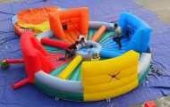 Jeux gonflables pour hippopotames affamés à couleurs multiples
