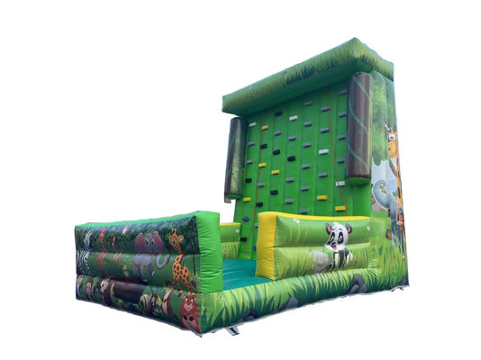 Jeux à thème zoologique, sports d'animaux, grimpeurs, jeux muraux, vert gonflable