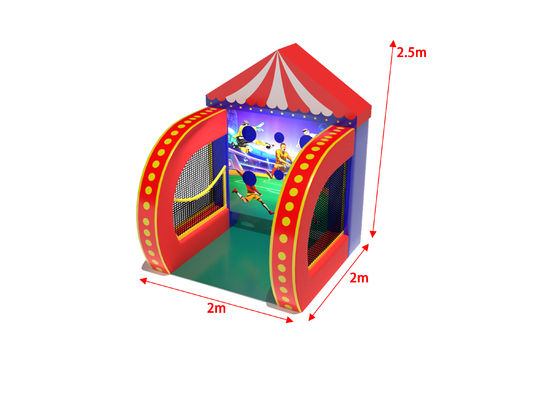 Jeux gonflables de carnaval de football 2x2x2.5m Pour le parc de jeux