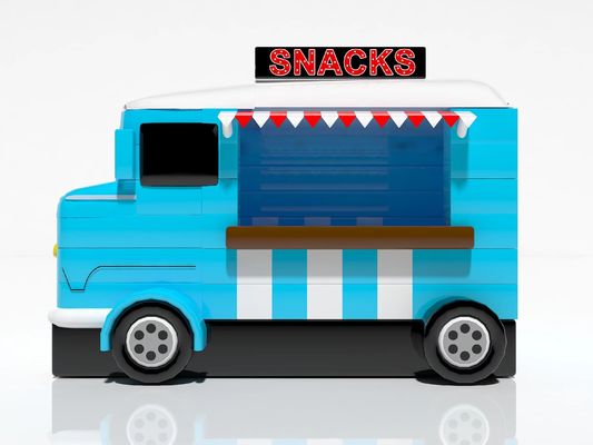 Jeux gonflables extérieurs Voiture bleue Snack Food Tent À louer