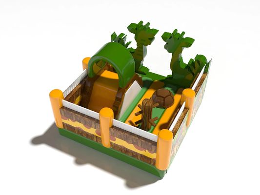 Parc d'attractions gonflable Jumping Castle girafe pour les enfants Développement physique