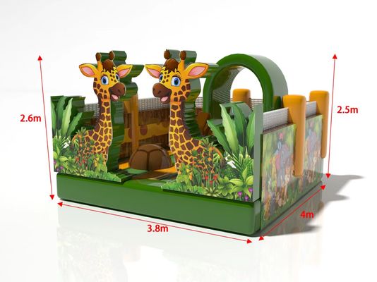 Parc d'attractions gonflable Jumping Castle girafe pour les enfants Développement physique