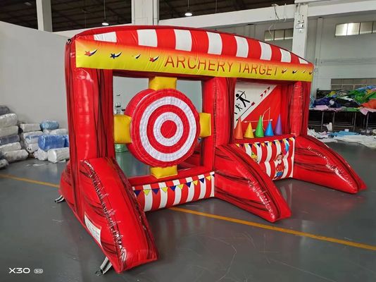 Location de jeux de carnaval gonflables de tir à l'arc pour un terrain de jeu en plein air