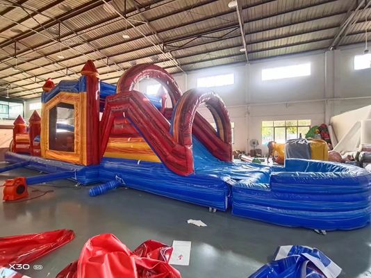 Chambre gonflable pour enfants et toboggan personnalisé avec bouchon de piscine