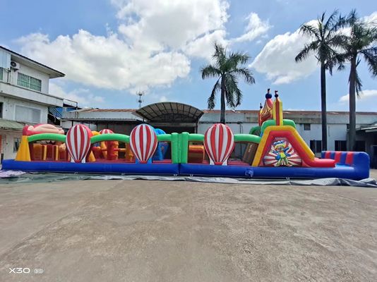 Course d'obstacles gonflable pour le carnaval, personnalisée pour la location et la vente