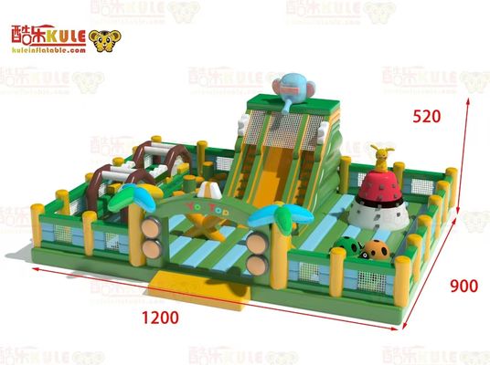 Jeux pour enfants Château gonflable Maison à rebond avec glisser