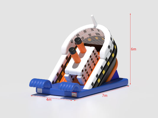 Des glissières gonflables à double face de style navire avec bouchon d'onde