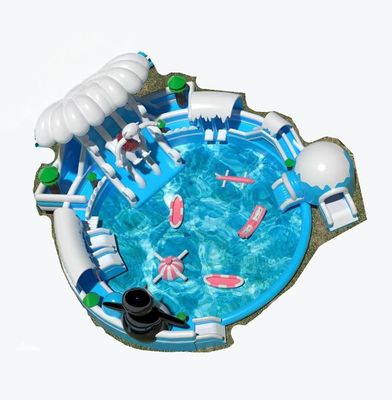 Le parc aquatique gonflable en plein air Snow World personnalisé avec une grande piscine ronde