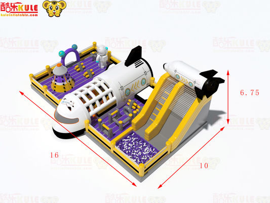 Thème d'avion Château gonflable 160 m2 Grade commercial