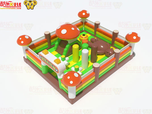 Château de saut gonflable à champignons de petite taille pour jeunes enfants