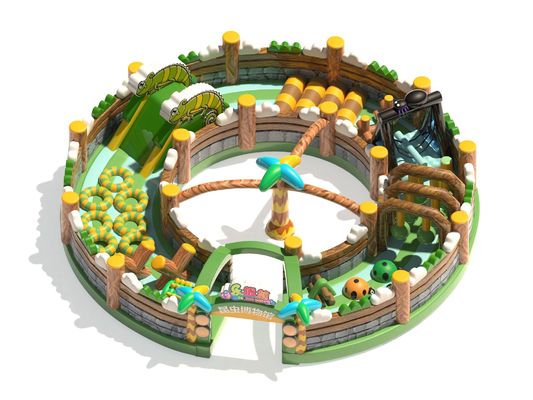 Cours d'obstacles gonflable en cercle rond Château gonflable pour enfants