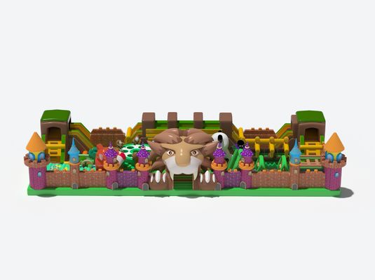 Le parc à thème Lion glisse Château gonflable pour enfants