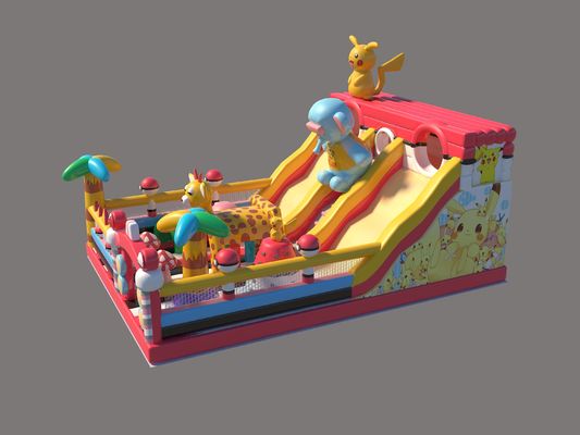 Châteaux gonflables commerciaux avec des grandes glissières