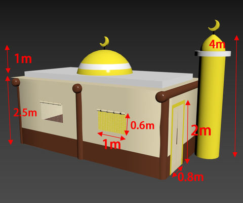 Religion Chambre de joueur Tente extérieure gonflable pour musulman