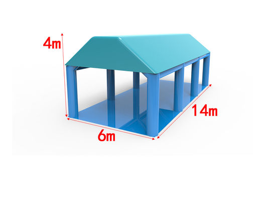 Tentes gonflables extérieures bleues Structure d'air portable personnalisée