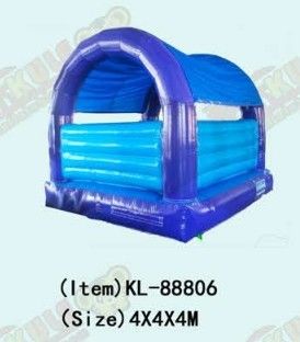 Château gonflable bleu polyvalent pour enfants