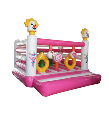 Double couture Circuit rond gonflable Obstacles de cours Le château rebondissant Impression du logo