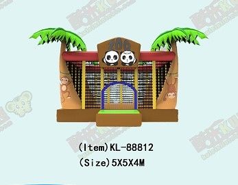Cartoon du zoo gonflable Panda Château gonflable pour enfants