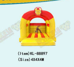Homme de fer gonflable jaune rouge couleur château gonflable pour les enfants