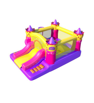 Bouncer gonflable commercial jaune rose violet