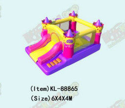 Bouncer gonflable commercial jaune rose violet