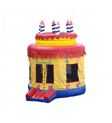 gâteau d'anniversaire gonflable en cercle rond château rebondissant 4*4*4,5m