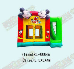Château gonflable en bâches à thème Mickey Mouse