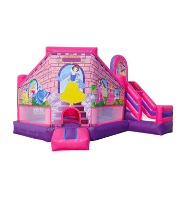 Château gonflable rose violet Disneyland Princess Bouncy pour les enfants
