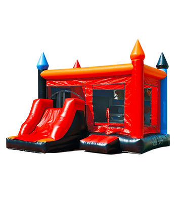 Trampoline maison gonflable de rebond en salle de jeu couleur personnalisée