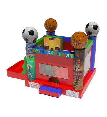 Thème sportif Football et Basketball Château gonflable