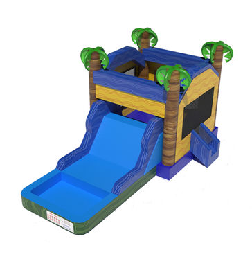 Château gonflable commercial avec toboggan à eau