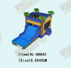 Château gonflable commercial avec toboggan à eau