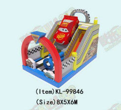 Thème de voiture de course Commercial Slide gonflable pour enfants Location
