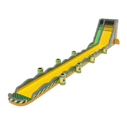 Danger commercial Grands toboggans gonflables avec piscine