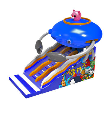 Parcs d'attractions pour enfants Glissière gonflable de vaisseau spatial À louer