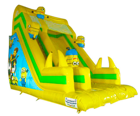 Parcs d'attractions pour enfants Minions gonflables jaunes Glisse à louer