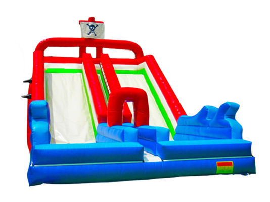 Parc d'attractions pour enfants gonflable à deux voies Grand toboggan à louer