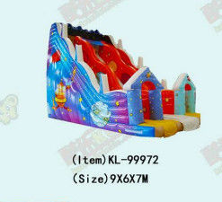 Les enfants amusement parc gonflable Stars univers toboggan Pour la location