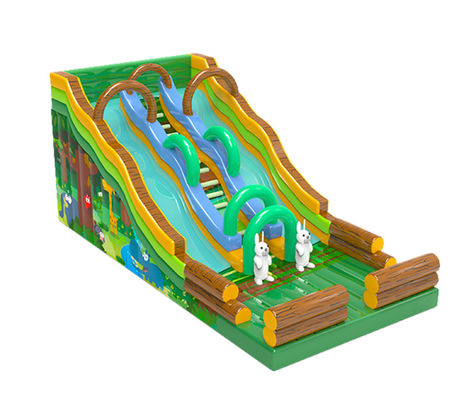 Glisse gonflable avec éléphant thème pour les enfants parc d'attractions