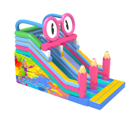Glisse gonflable avec éléphant thème pour les enfants parc d'attractions