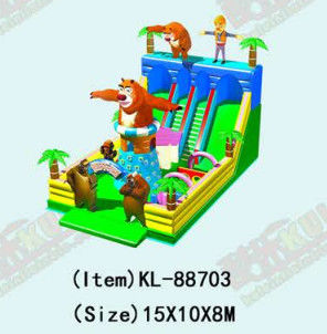 Parcs d'attractions pour enfants Giraffe gonflable Glissière pour louer