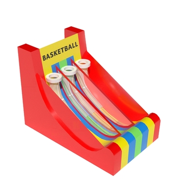 Jouet gonflable mini coloré vibrant trois - Hoop de basket-ball