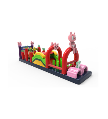 Le lapin mignon - jeu de jeu pour enfants stylisé personnage de dessin animé - obstacle de jeu basé