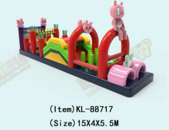 Le lapin mignon - jeu de jeu pour enfants stylisé personnage de dessin animé - obstacle de jeu basé